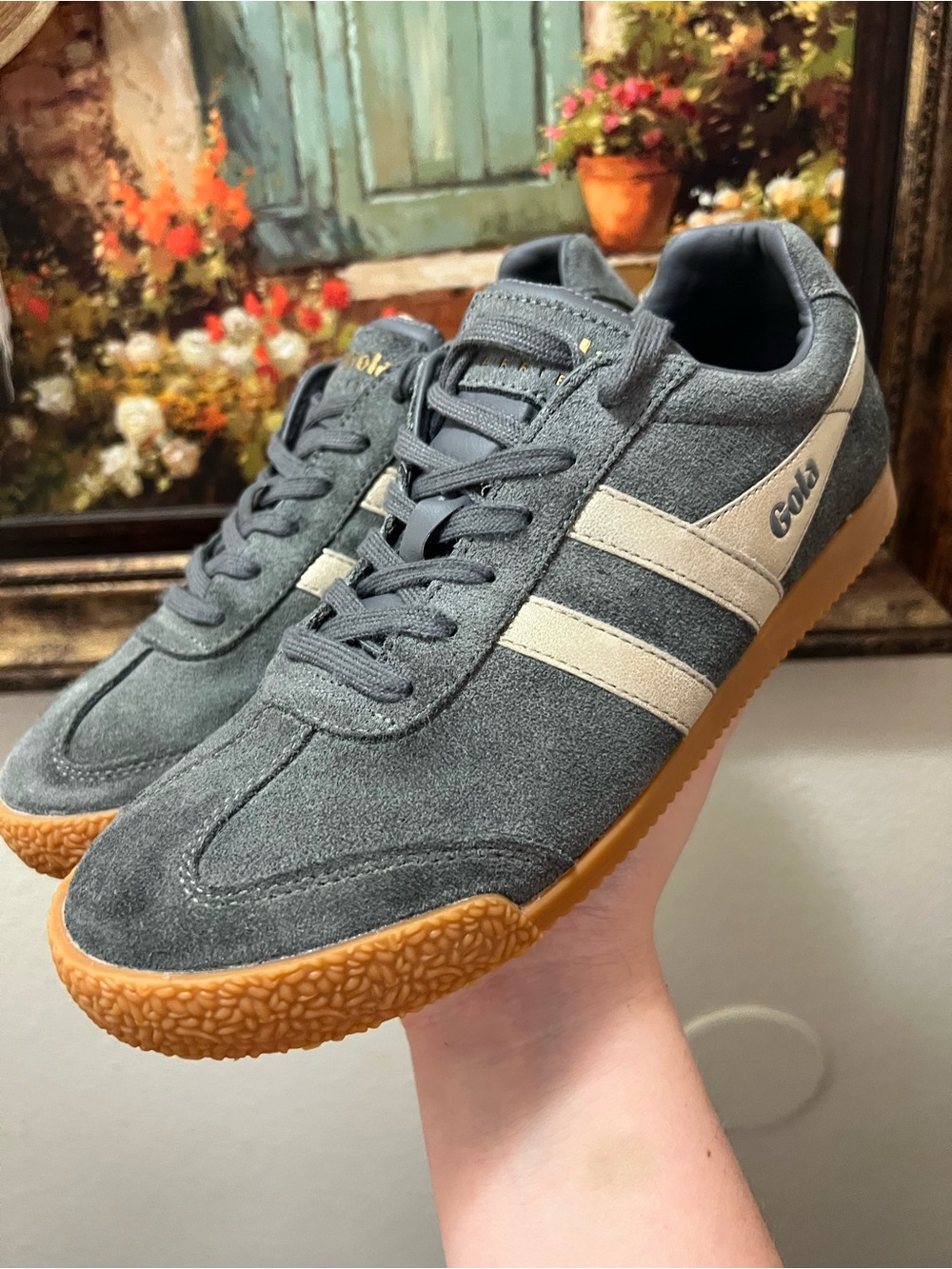 GOLA DAMEN HARRIER MIRROR Grau Gold sneakers - Picture 8 of 16